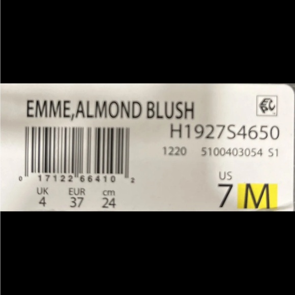 Naturalizer NIB Emme Almond Blush Patent Oxford 7M - Picture 8 of 9